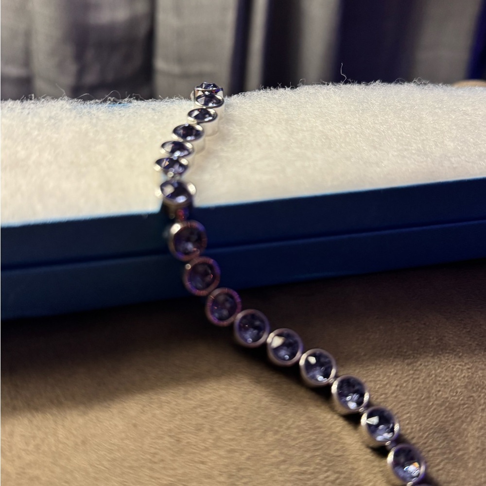 Touchstone Crystal Ice Bracelet Dark Purple Ice Bracelet. NIB. - Picture 2 of 12